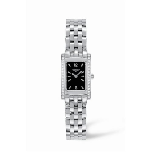 Longines DolceVita 16 Quartz Stainless Steel Diamond Black