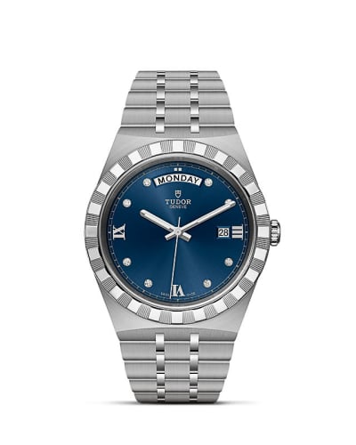 Tudor Royal Day-Date 41 Stainless Steel / Blue - Diamond