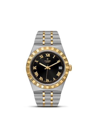 Tudor Royal Date 34 Stainless Steel / Yellow Gold / Black - Roman
