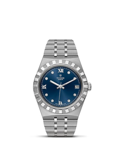 Tudor Royal Date 34 Stainless Steel / Blue - Diamond
