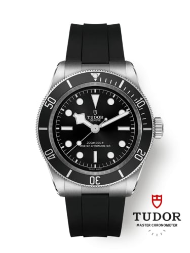 Tudor Black Bay Master Chronometer Stainless Steel - Black / Black / Rubber