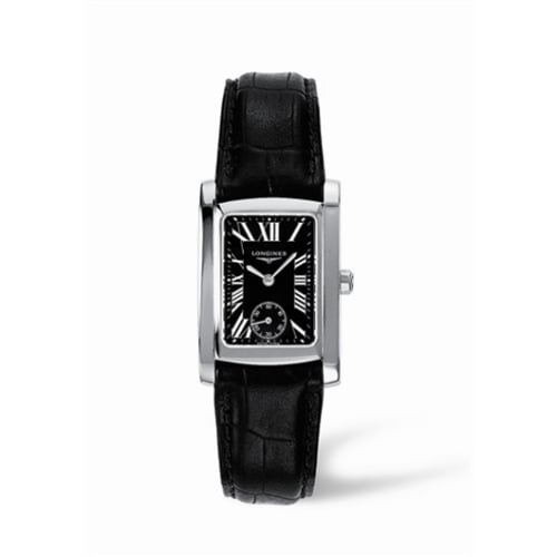 Longines DolceVita 22 Quartz Stainless Steel Black Roman