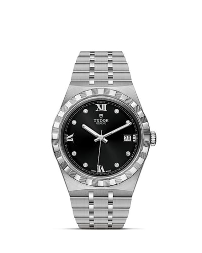 Tudor Royal Date 38 Stainless Steel / Black - Diamond