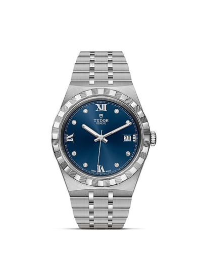 Tudor Royal Date 38 Stainless Steel / Blue - Diamond