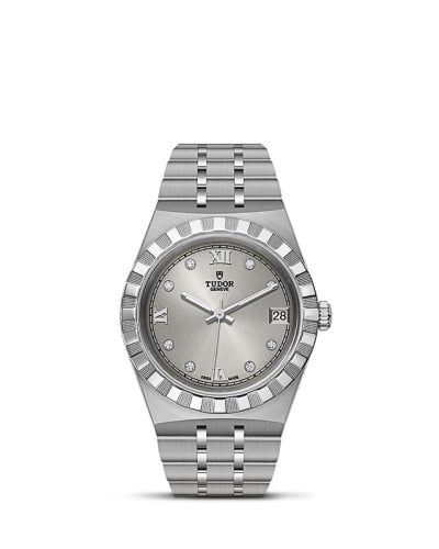 Tudor Royal Date 34 Stainless Steel / Silver - Diamond