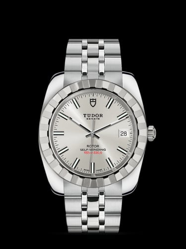 Tudor Classic 38 Stainless Steel / Fluted / Silver / Bracelet