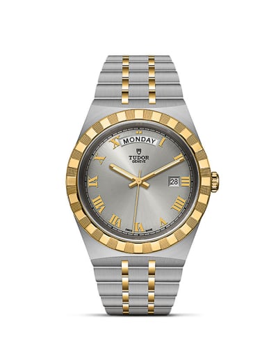 Tudor Royal Day-Date 41 Stainless Steel / Yellow Gold / Silver - Roman