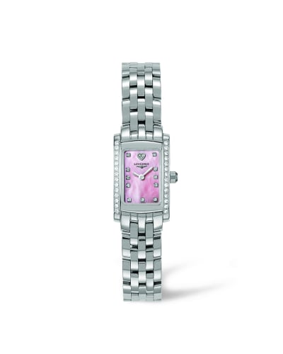 Longines DolceVita 16 Quartz Stainless Steel Diamond Pink