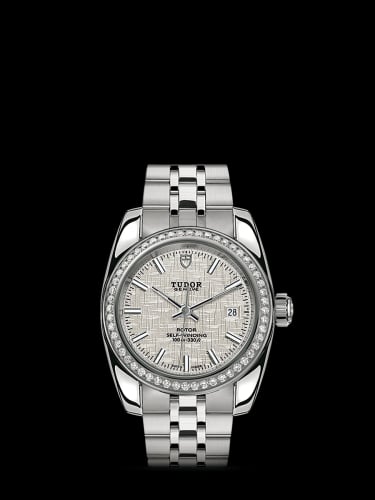 Tudor Classic 28 Stainless Steel / Diamond / Silver / Bracelet