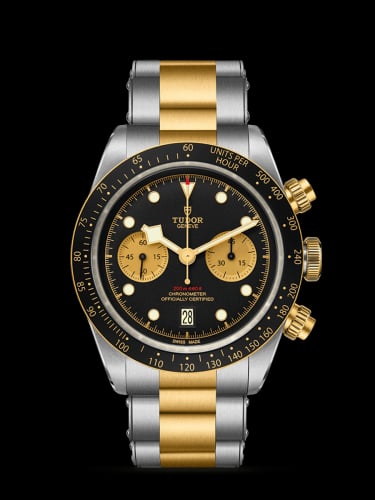 Tudor Heritage Black Bay Chronograph S&amp;G / Black / Bracelet