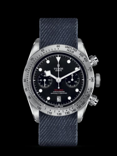 Tudor Heritage Black Bay Black Chronograph / Fabric