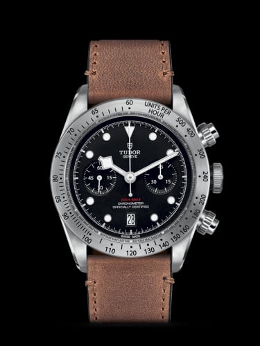 Tudor Heritage Black Bay Black Chronograph / Strap