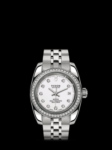 Tudor Classic 28 Stainless Steel / Diamond / White-Diamond / Bracelet