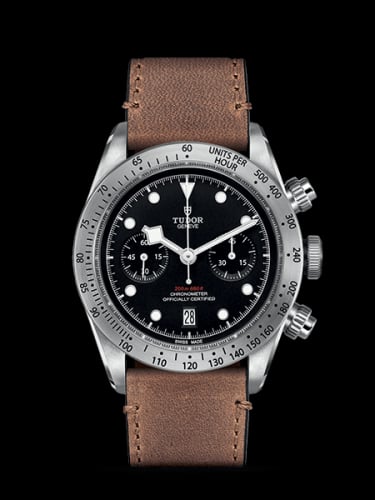 Tudor Heritage Black Bay Black Chronograph / Strap