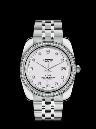 Tudor Classic 38 Stainless Steel / Diamond / White-Diamond / Bracelet