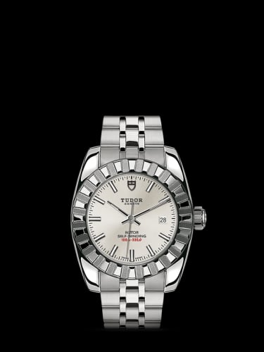 Tudor Classic 28 Stainless Steel / Fluted / Silver / Bracelet
