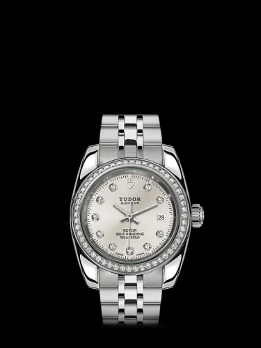 Tudor Classic 28 Stainless Steel / Diamond / Silver-Diamond / Bracelet