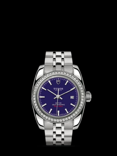 Tudor Classic 28 Stainless Steel / Diamond / Blue / Bracelet