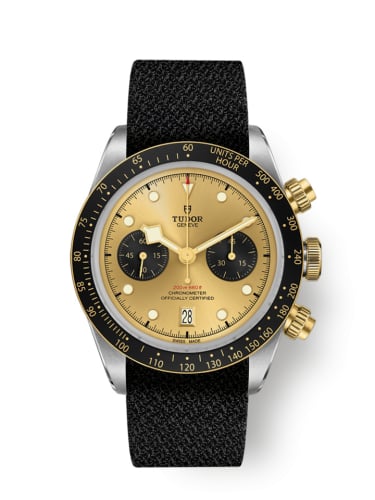 Tudor Heritage Black Bay Chronograph S&amp;G / Champagne / Textile