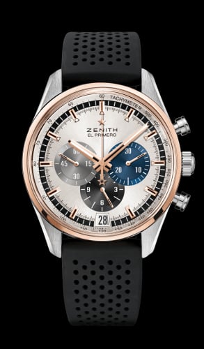 Zenith El Primero Chronomaster 42 Stainless Steel / Rose Gold / Silver / Rubber