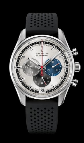 Zenith El Primero Chronomaster 42 Stainless Steel / Silver / Rubber