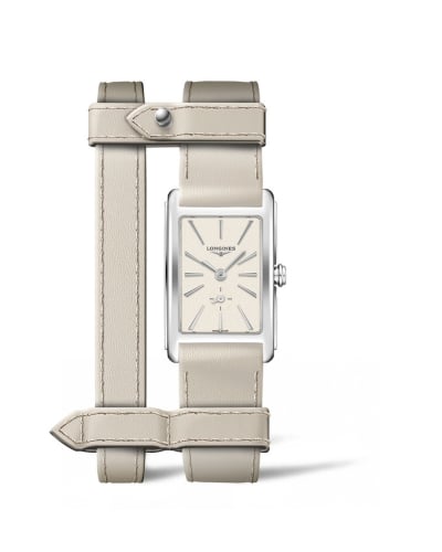 Longines DolceVita 20.8 Quartz Stainless Steel / Beige / Yvy Leather