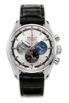 Zenith El Primero Striking 10th Stainless Steel / Silver / Alligator