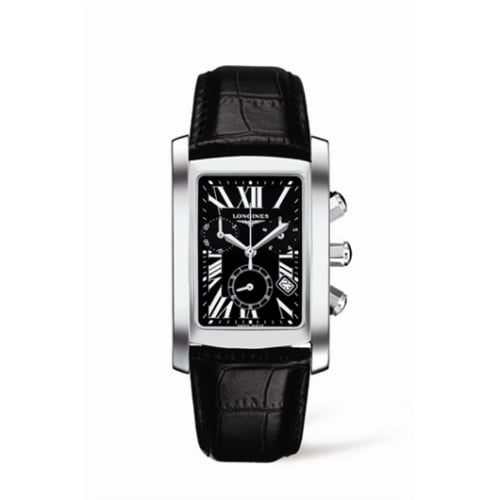 Longines DolceVita 30 Quartz Chronograph Stainless Steel Black