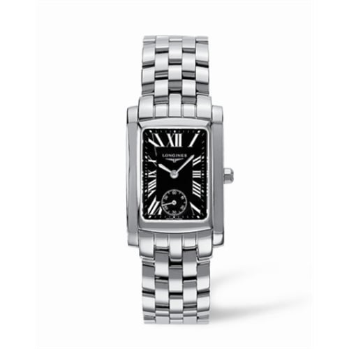 Longines DolceVita 22 Quartz Stainless Steel Black Roman