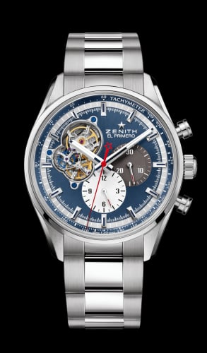 Zenith El Primero Chronomaster Open Stainless Steel / Blue 1969 / Bracelet