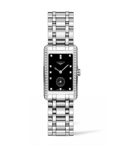 Longines DolceVita 23 Quartz Stainless Steel / Diamond / Black / Bracelet