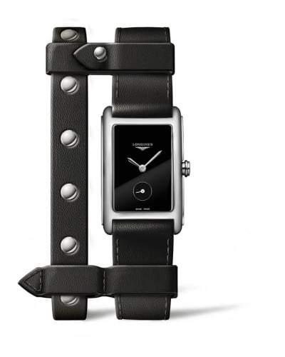 Longines DolceVita 23 Quartz Stainless Steel / Black / Yvy Leather