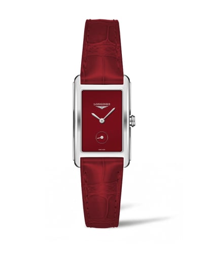 Longines DolceVita 23 Quartz Stainless Steel / Red