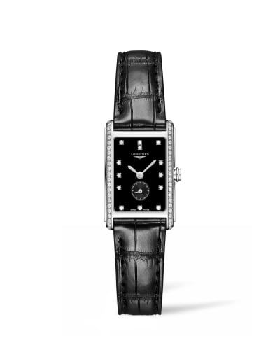Longines DolceVita 20.5 Quartz Stainless Steel / Diamond / Black