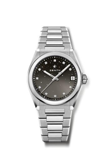 Zenith Defy Midnight Stainless Steel / Grey
