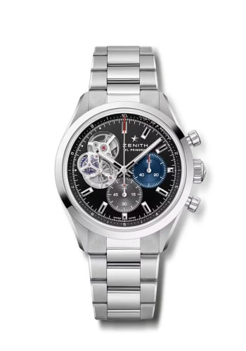 Zenith Chronomaster Open Stainless Steel / Black / Bracelet