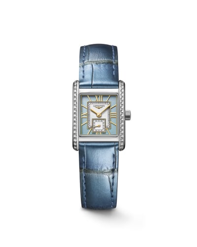 Longines Mini Dolce Vita 21.5 Quartz Stainless Steel - Diamond / Blue