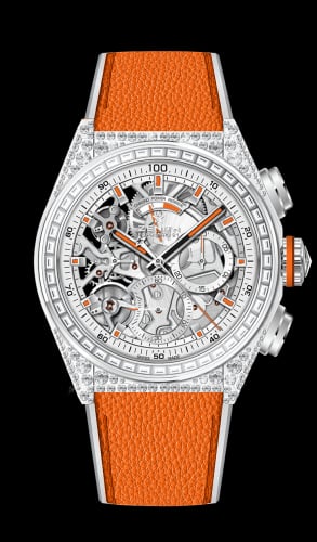 Zenith Defy El Primero 21 White Gold / Diamond / Skeleton / Fabric / Swizz Beatz