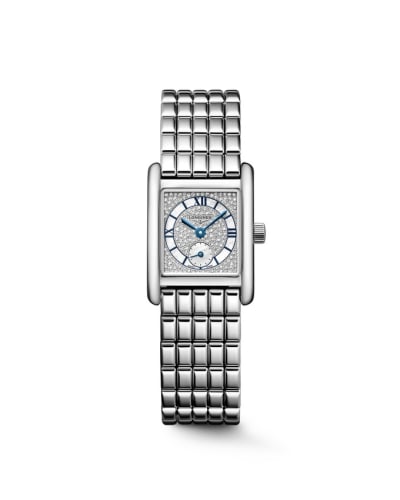 Longines Mini Dolcevita 21.5 Quartz Stainless Steel / Snow-Set Diamond / Bracelet