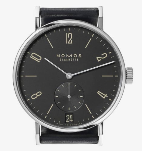Nomos Glashütte Tangente Ruthenium Datum