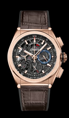 Zenith Defy El Primero 21 Rose Gold / Skeleton / Alligator