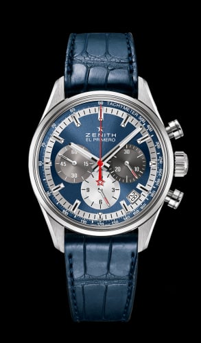 Zenith El Primero Chronomaster 38 Stainless Steel / Blue / Alligator