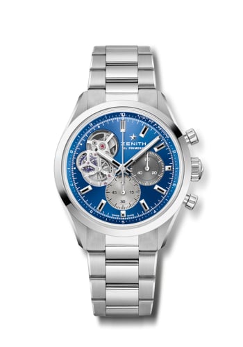 Zenith Chronomaster Open Stainless Steel / Blue / Boutique Edition