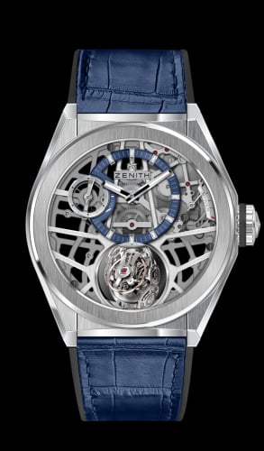 Zenith Defy Zero G Titanium / Skeleton / Alligator