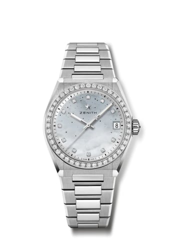 Zenith Defy Midnight Stainless Steel / Diamond / MOP