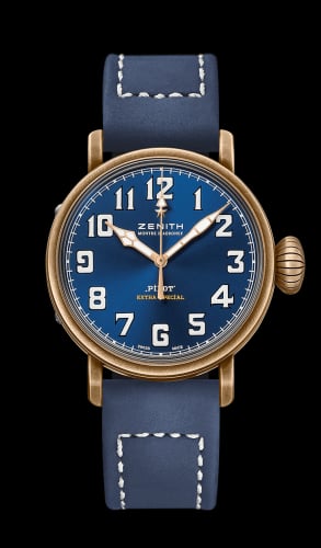 Zenith Pilot Type 20 Extra Special Bronze / Blue / Strap
