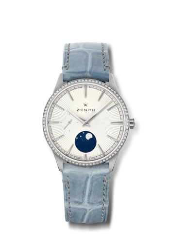 Zenith Elite Moon Phase 36 Stainless Steel / Silver