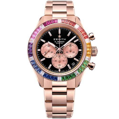 Zenith Chronomaster Sport Yoshida Rose Gold - Baguette / Rainbow