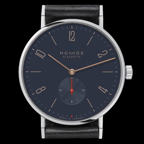 Nomos Glashütte Tangente 38 Red Dot Blue