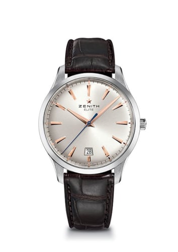 Zenith Elite Central Second Silver